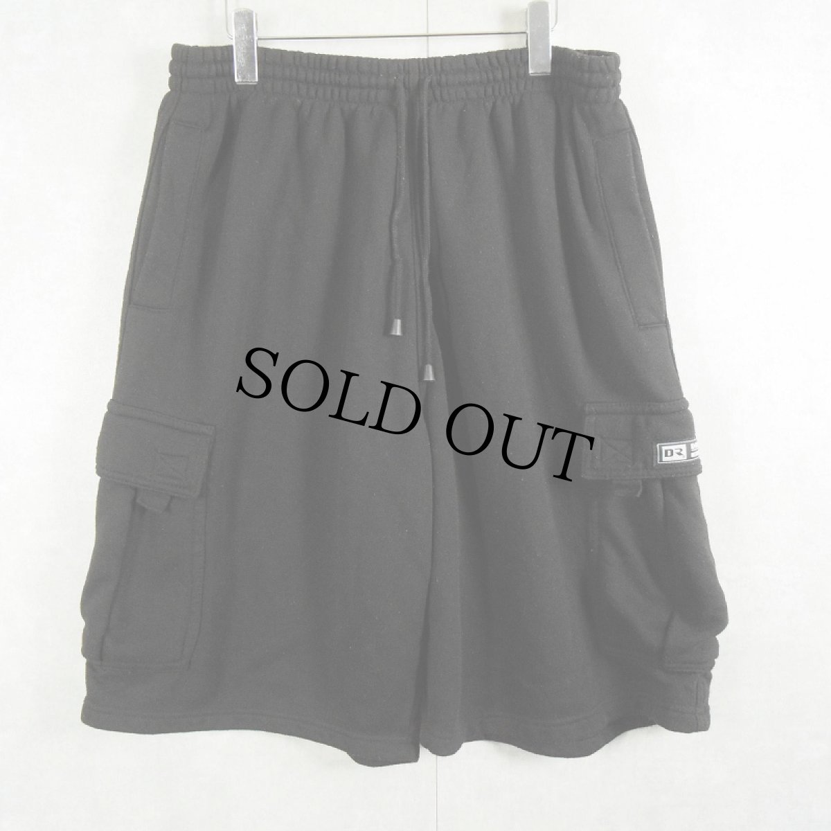 画像2: DREAM U.S.A. スウェットカーゴショーツ BLACK 4XL (2)