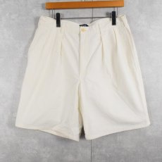 画像1: 90's POLO Ralph Lauren USA製 2タックチノショーツ W33 (1)