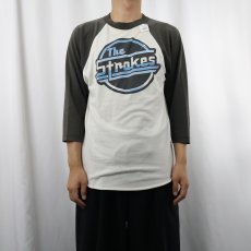 画像2: The Strokes ロックバンド ラグランTシャツ M (2)