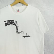 画像2: 90's USA製 "BUNGEE JUMP" ファニーイラストプリントTシャツ L (2)