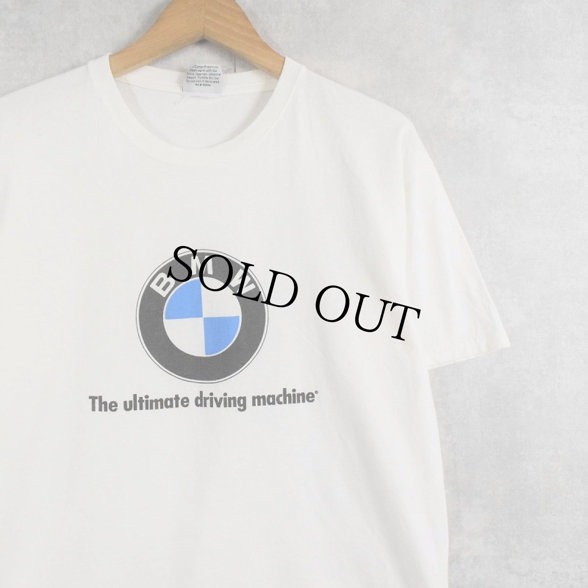 画像1: BMW USA製 自動車メーカー ロゴプリントTシャツ M (1)