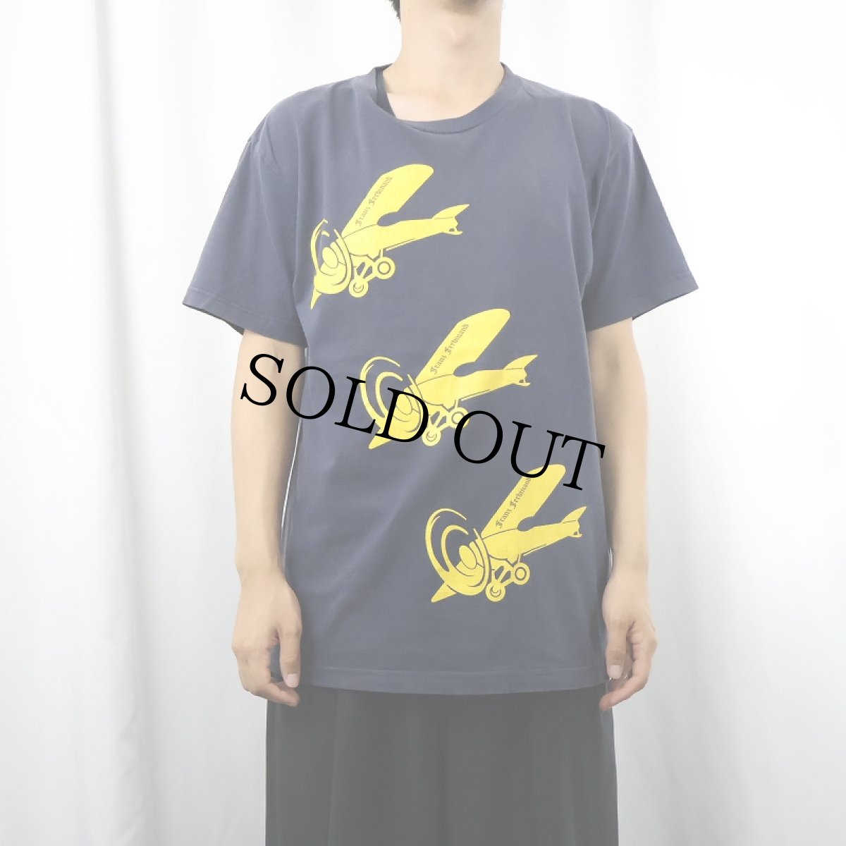 画像2: Franz Ferdinand ロックバンド プリントTシャツ NAVY L (2)