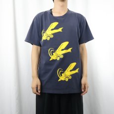 画像2: Franz Ferdinand ロックバンド プリントTシャツ NAVY L (2)