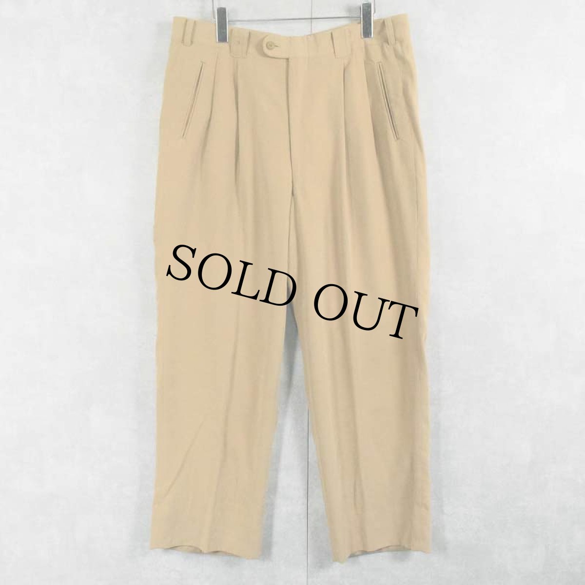 画像3: BALENCIAGA SPORTS ポリエステル×レーヨン 2タックスラックス W36 (3)