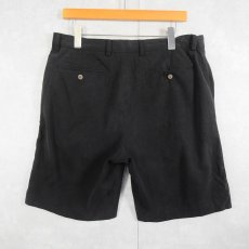 画像2: Tommy Bahama シルク×コットン ショーツ BLACK W35 (2)