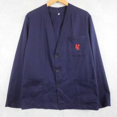 画像1: EURO ノーカラー ワークジャケット SIZE46 (1)