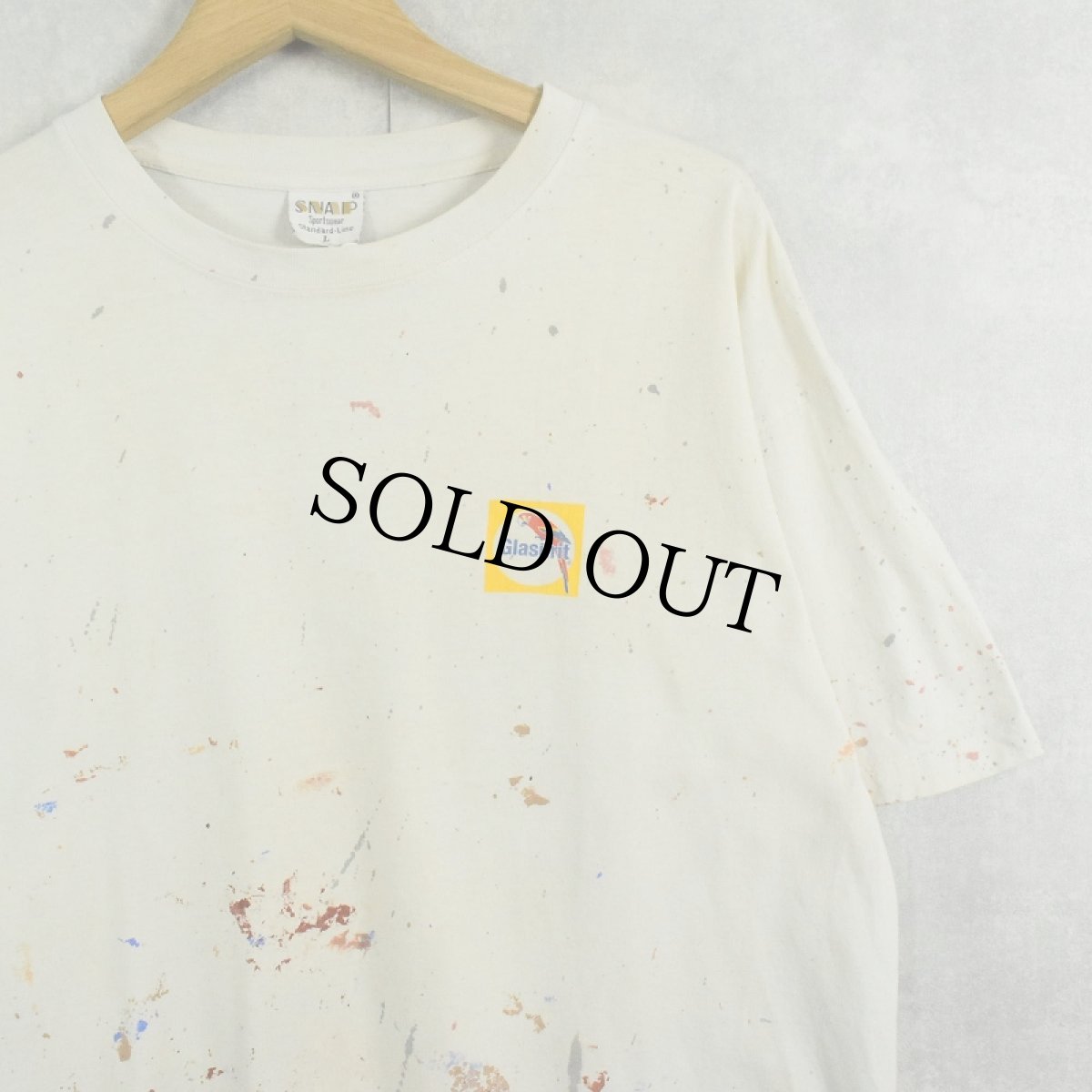画像1: Glasurit ペンキペイント 企業プリントTシャツ L (1)