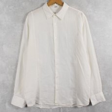 画像1: Calvin Klein "modern fit" リネンシャツ M (1)