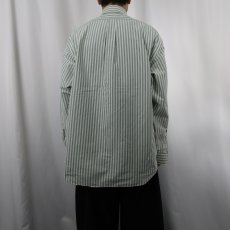 画像3: Ralph Lauren "BIG SHIRT" ストライプ柄 オックスフォード ボタンダウンシャツ L (3)