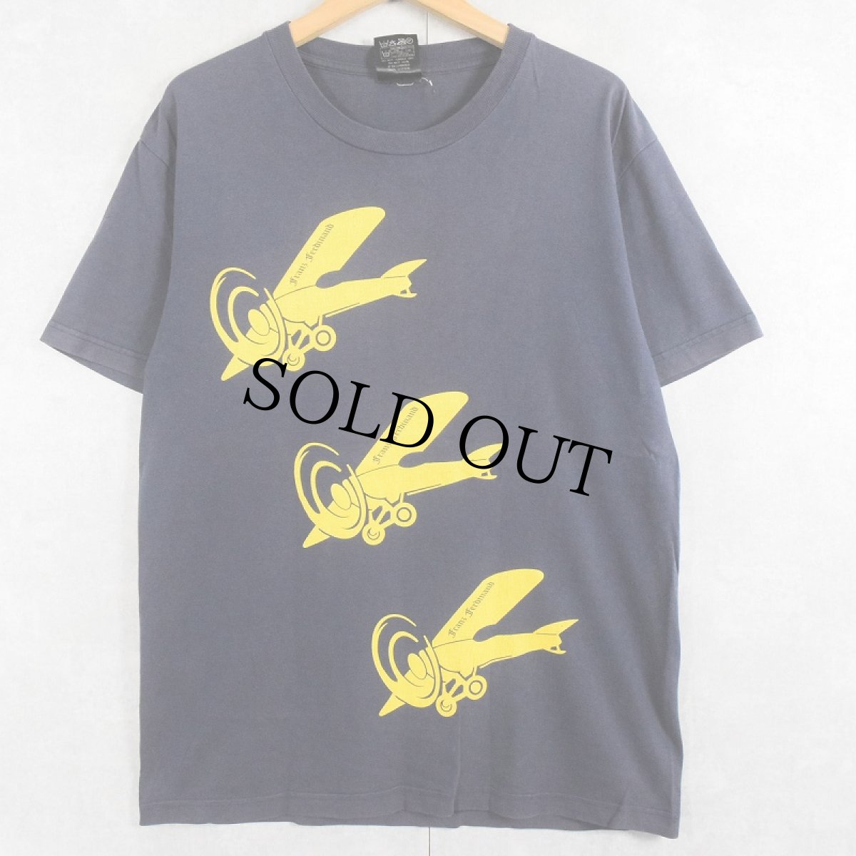 画像1: Franz Ferdinand ロックバンド プリントTシャツ NAVY L (1)