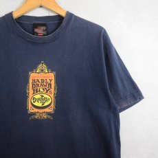 画像1: BADLY DRAWN BOYS "GOLDEN FISH?" シンガーソングライター プリントTシャツ NAVY L (1)