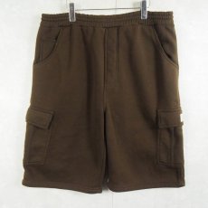 画像2: BTL スウェットカーゴショーツ BROWN L (2)