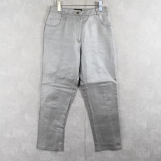 画像2: METRO STYLE レザーパンツ SILVER W29 (2)