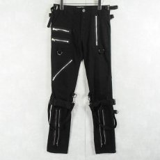 画像2: TRIPP ボンテージスキニーパンツ BLACK W30 (2)