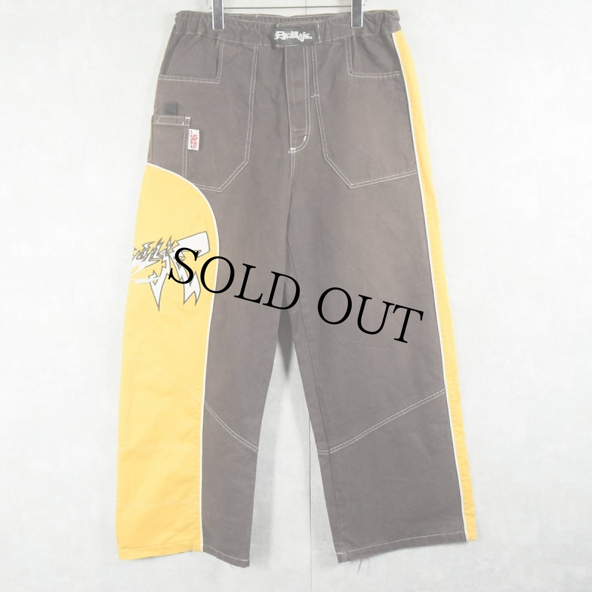 画像2: Plastic Street, S.L デザインカーゴパンツ L (2)