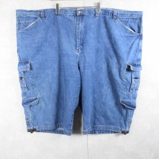 画像2: 2000's KING SIZE "SUPER BIG" デニムカーゴショーツ W65 (2)