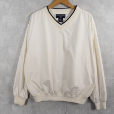 画像1: POLO SPORT Ralph Lauren ロゴ刺繍 ポリエステルプルオーバー L (1)