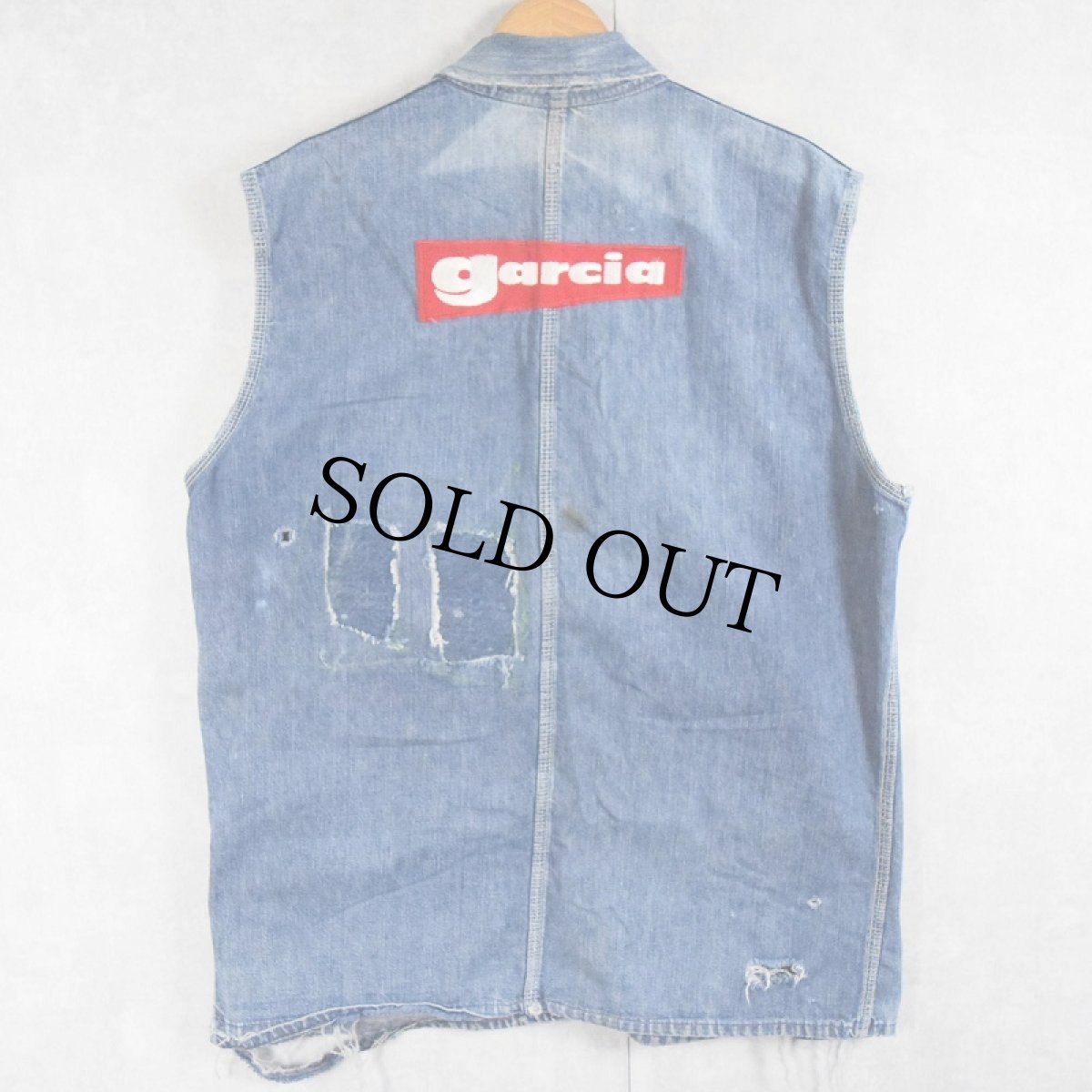 画像5: 60's〜 PENNEY'S PAYDAY ワッペン付き カットオフスリーブ デニムカバーオール (5)