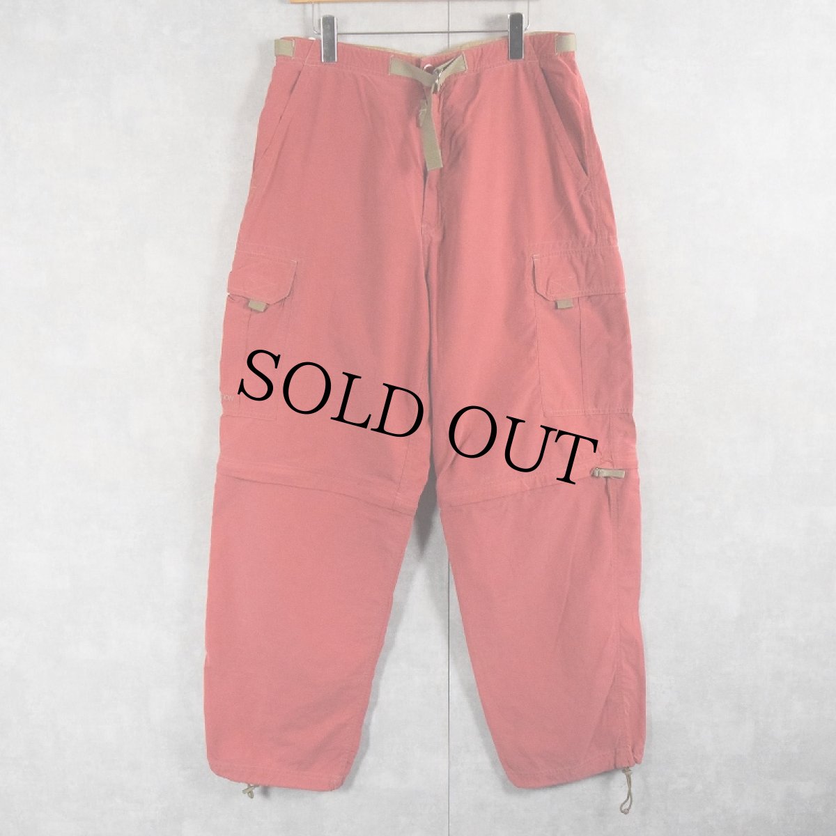 画像1: U.S.Exledition 2WAYデザイン ドッキング コットン×ナイロンカーゴパンツ M (1)