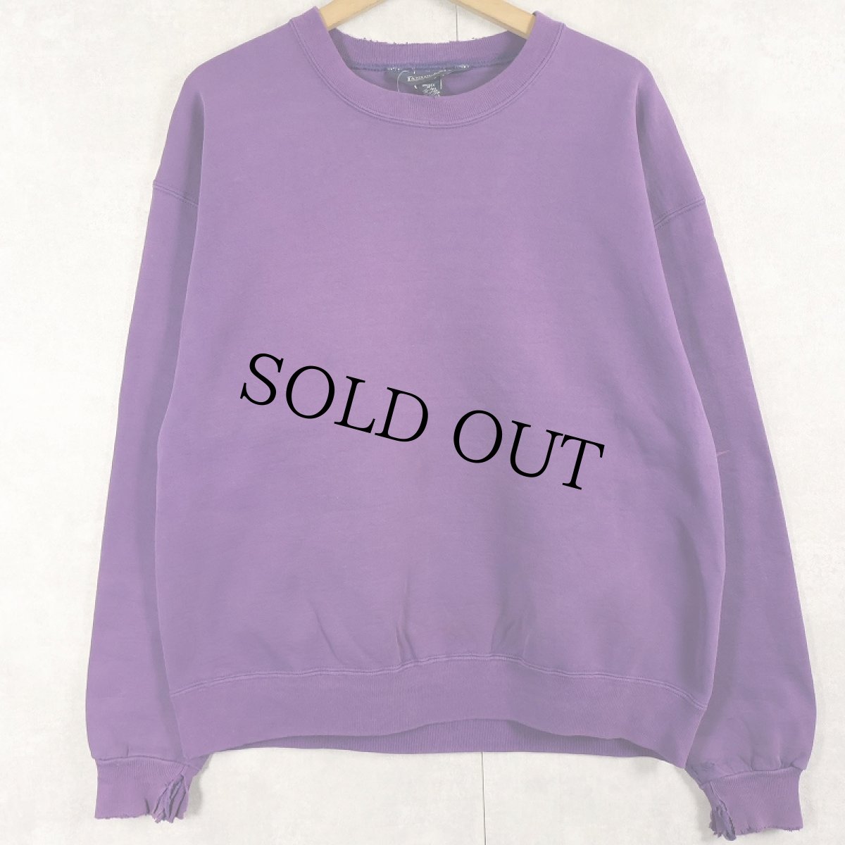 画像1: 90's LAND'S END USA製 無地スウェット M (1)