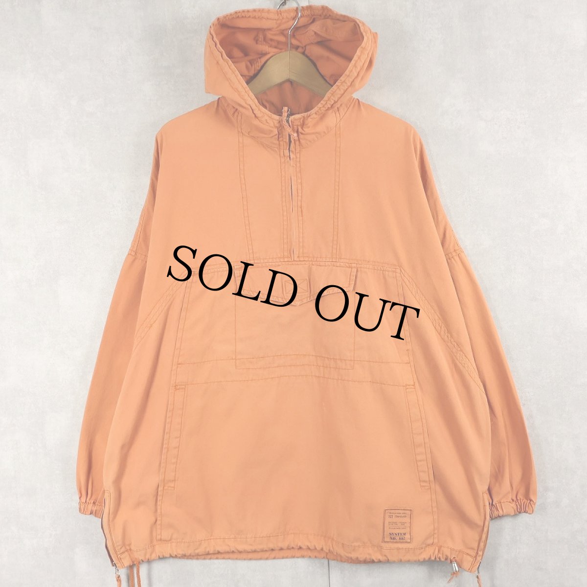 画像1: 90's SUBWAY コットンアノラックパーカー M (1)