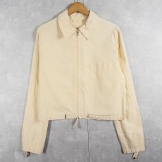 画像1: ITALY製 コットンポリ ジャケット size48 (1)