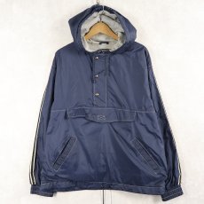 画像1: 90's GAP サイドライン ナイロンアノラックパーカー NAVY M (1)