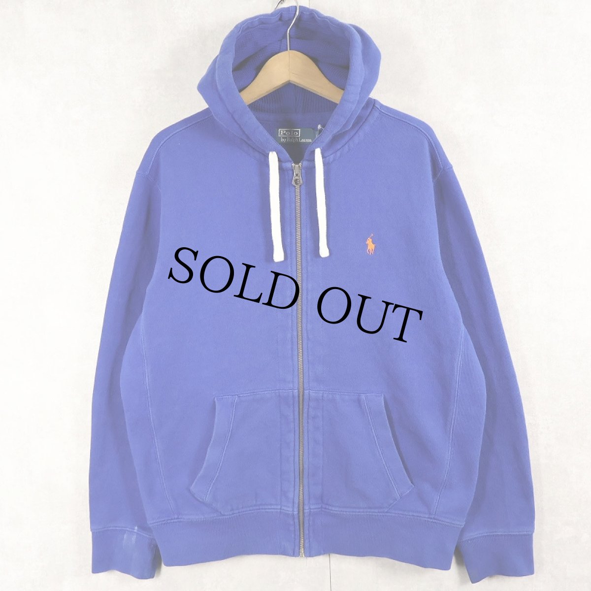 画像1: POLO Ralph Lauren REVERSE WEAVE TYPE スウェットジップパーカー L (1)