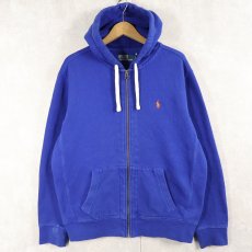 画像1: POLO Ralph Lauren REVERSE WEAVE TYPE スウェットジップパーカー L (1)
