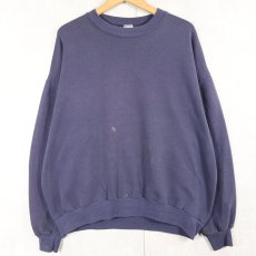 画像1: 80〜90's JERZEES USA製 無地スウェット NAVY XL (1)