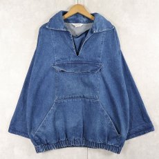 画像1: THE J.PETERMAN CO. フィッシャーマンスモック デニムジャケット L (1)