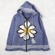 エクアドルニット　ネイティブ　パーカー　お花　itimi otoe エクアドルニット ネイティブ パーカー お花 itimi otoe