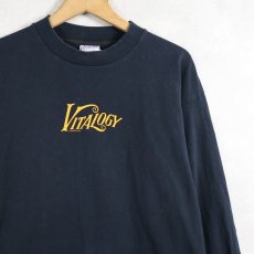 画像1: 90's PEARL JAM USA製 "VITALOGY" オルタナティブロックバンドプリントロンT BLACK L (1)