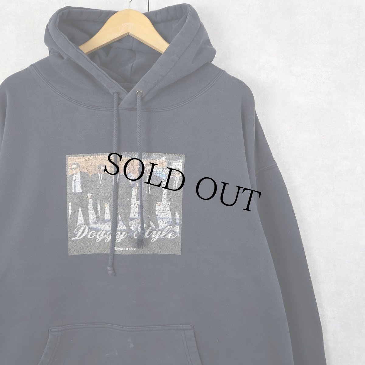 画像1: 90's Serial Killer "Reservoir Dogs" 映画プリントスウェットフーディー NAVY XXL (1)