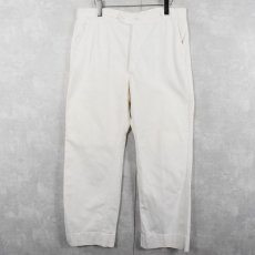 画像2: 60〜70's AU MOLINEL FRANCE製 コットンワークパンツ W34 (2)