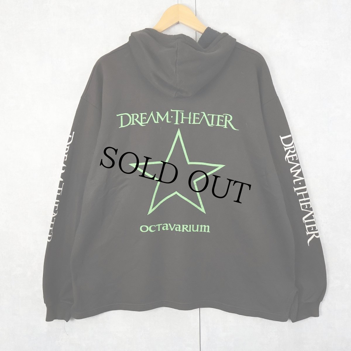 画像2: 2000's Dream Theater "Octavarium" プログレッシブメタルバンド プリントスウェットフーディー BLACK (2)