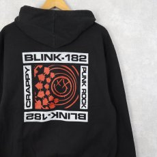 画像1: BLINK 182 "CRAPPY PUNK ROCK" ポップパンクバンド スウェットジップパーカー BLACK  (1)