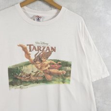 画像1: 90's〜 Disney "Tarzan" キャラクタープリント 映画Tシャツ XL (1)
