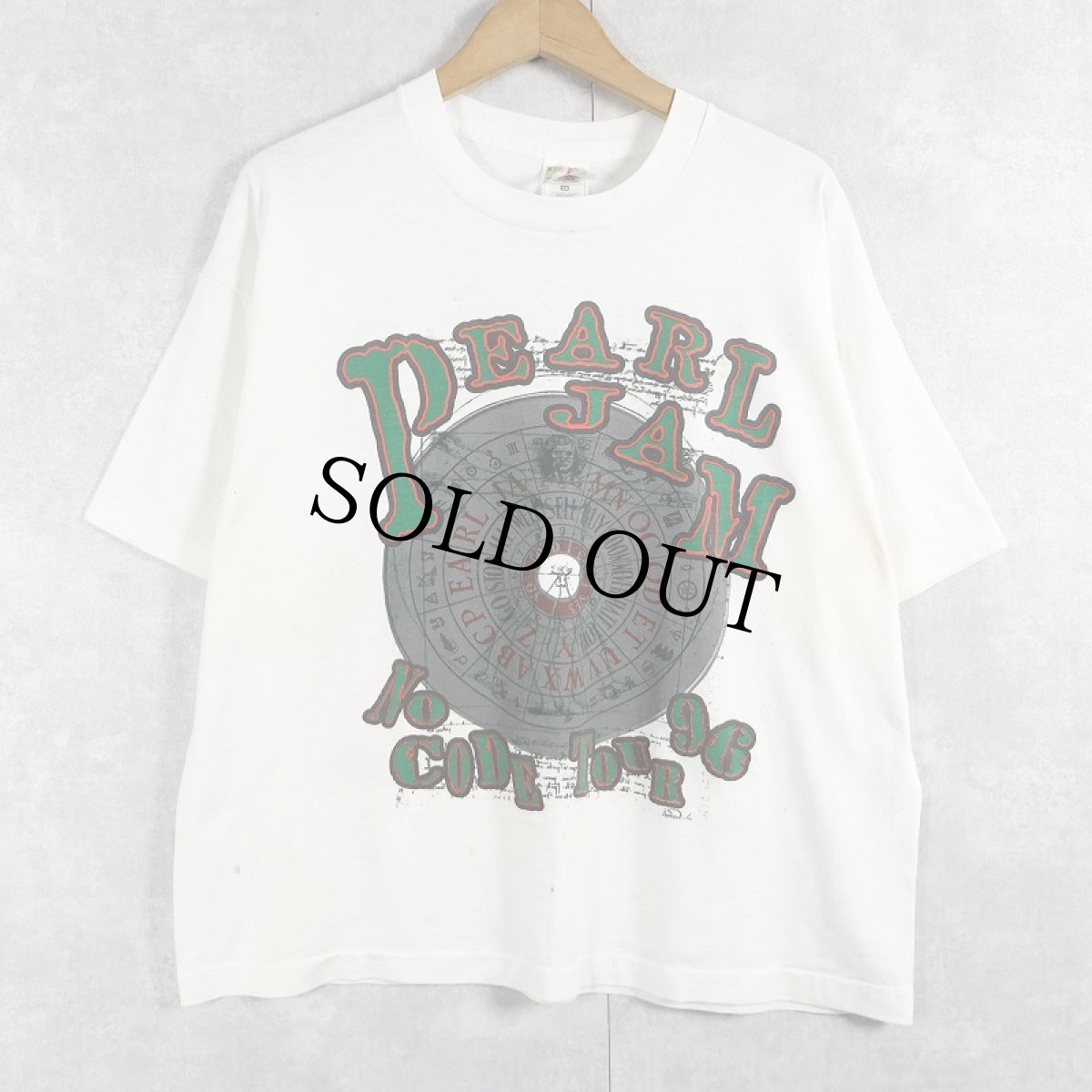 画像1: 1996 PEARL JAM USA製 "NO CODE TOUR 96" オルタナティブロックバンドツアープリントTシャツ XL (1)