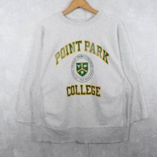 画像1: 80's〜 REVERSE WEAVE "POINT PARK COLLEGE" プリントスウェット (1)