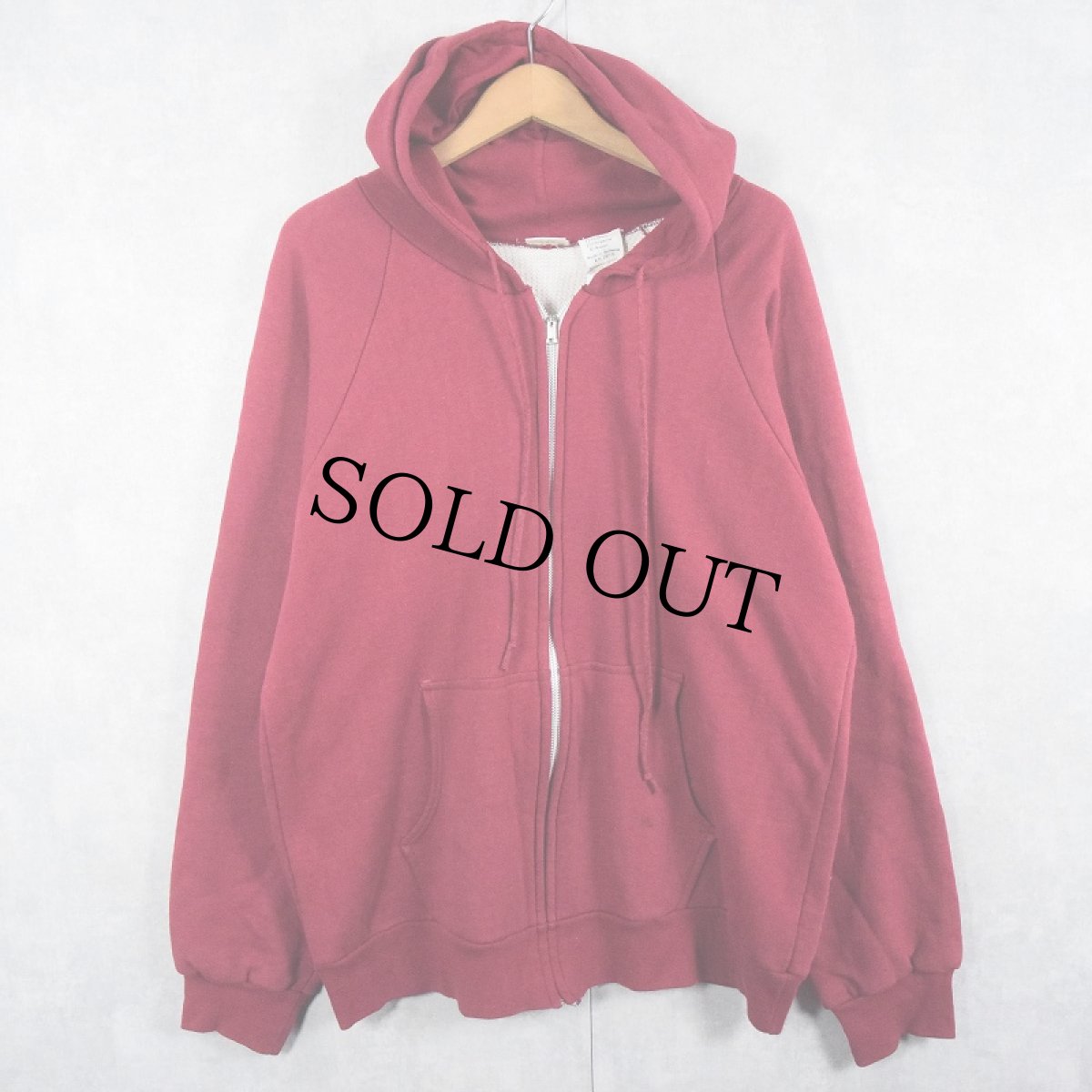 画像1: 80's ST JOHN'S BAY 裏サーマル スウェットジップパーカー L (1)