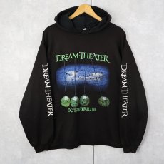 画像1: 2000's Dream Theater "Octavarium" プログレッシブメタルバンド プリントスウェットフーディー BLACK  (1)