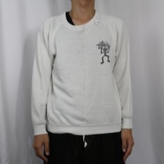 画像2: 80〜90's ブート STUSSY シャドーマン プリントスウェット (2)