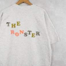 画像2: 90's USA製 "WRONG" フロッキプリント 半袖スウェット XL (2)