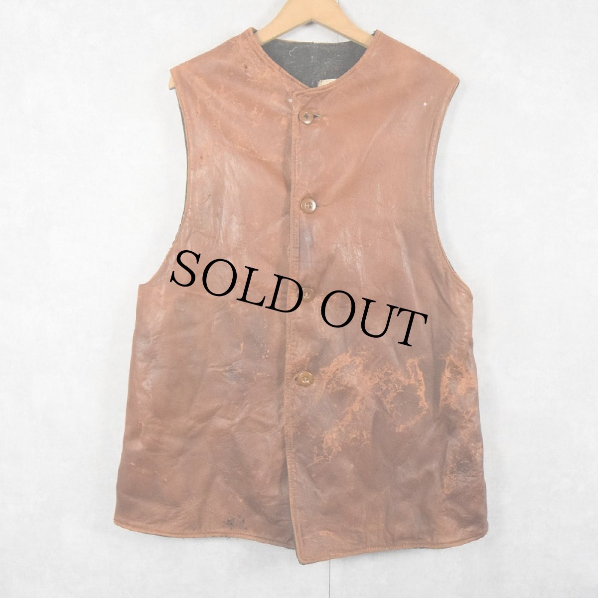 画像1: 1910's A.E.F (American Expeditionary Force) ジャーキンベスト (1)