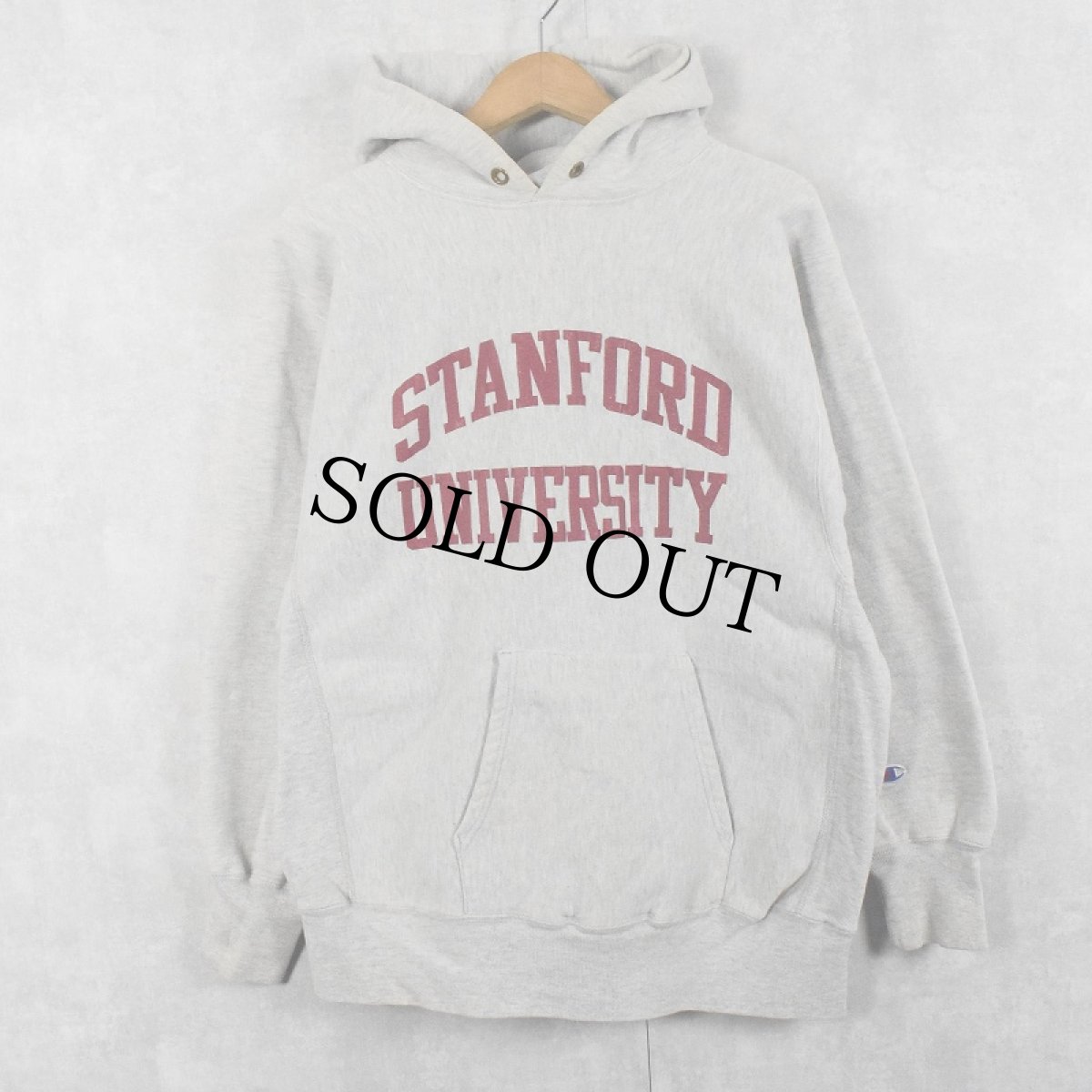 画像1: 90's Champion REVERSE WEAVE USA製 "STANFORD UNIVERSITY" プリントスウェットフーディー XL (1)