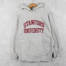 画像1: 90's Champion REVERSE WEAVE USA製 "STANFORD UNIVERSITY" プリントスウェットフーディー XL (1)