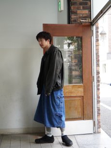 画像3: 2000's KING SIZE "SUPER BIG" デニムカーゴショーツ W65 (3)