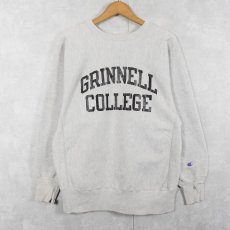 画像1: 90's Champion REVERSE WEAVE USA製 "GRINNELL COLLEGE" プリントスウェット L (1)