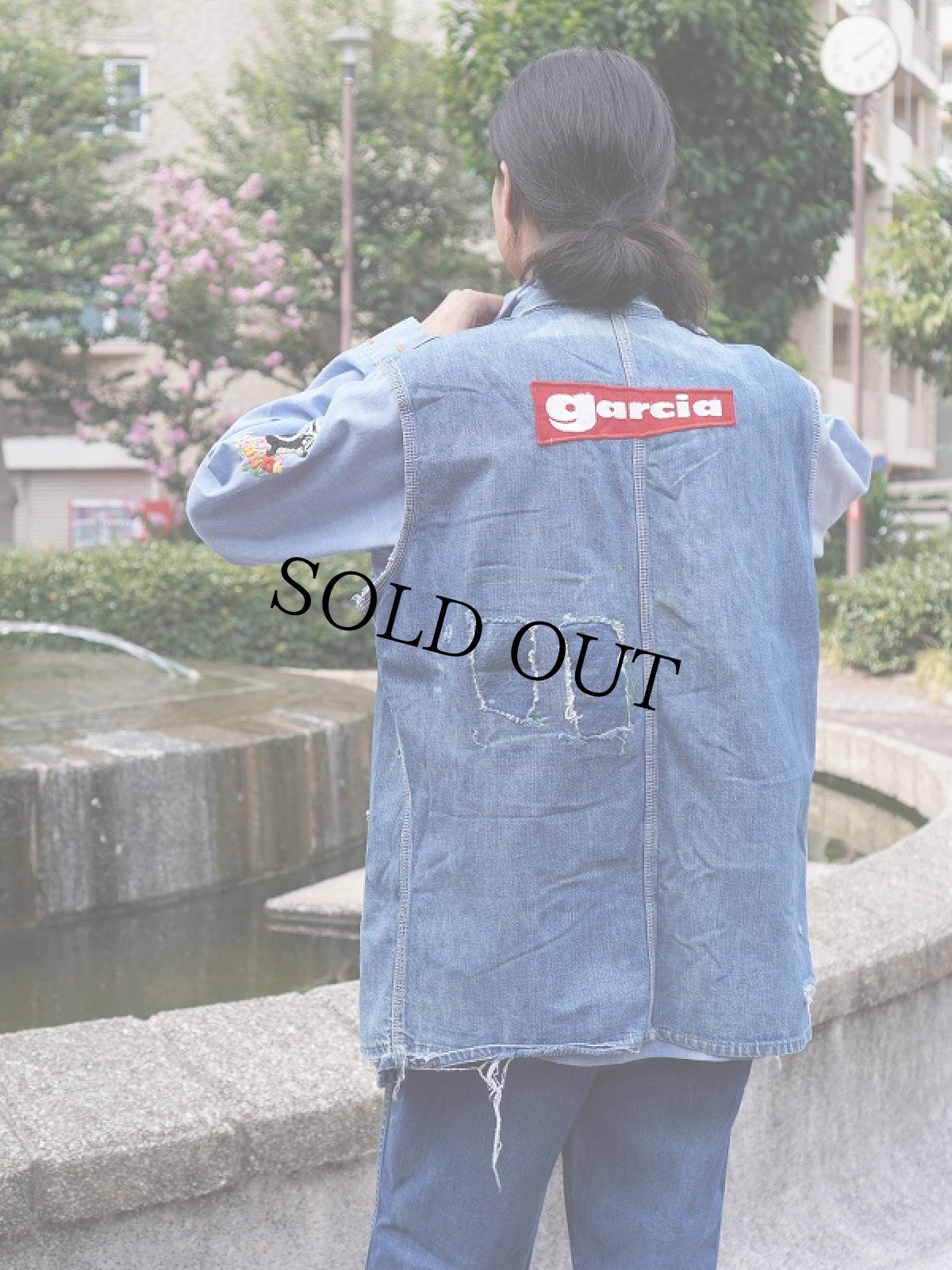 画像4: 60's〜 PENNEY'S PAYDAY ワッペン付き カットオフスリーブ デニムカバーオール (4)